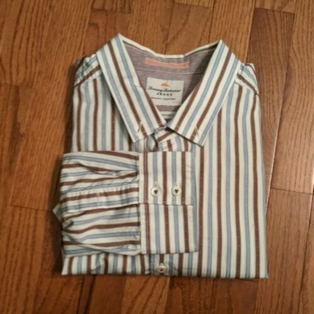 Tommy Bahama Island Crafted XL Red Blue Strips
